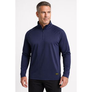Men’s MIER 1/4 Zip Long Sleeve Lightweight Pullover–Blue Heather–Size 2XL – NWT
